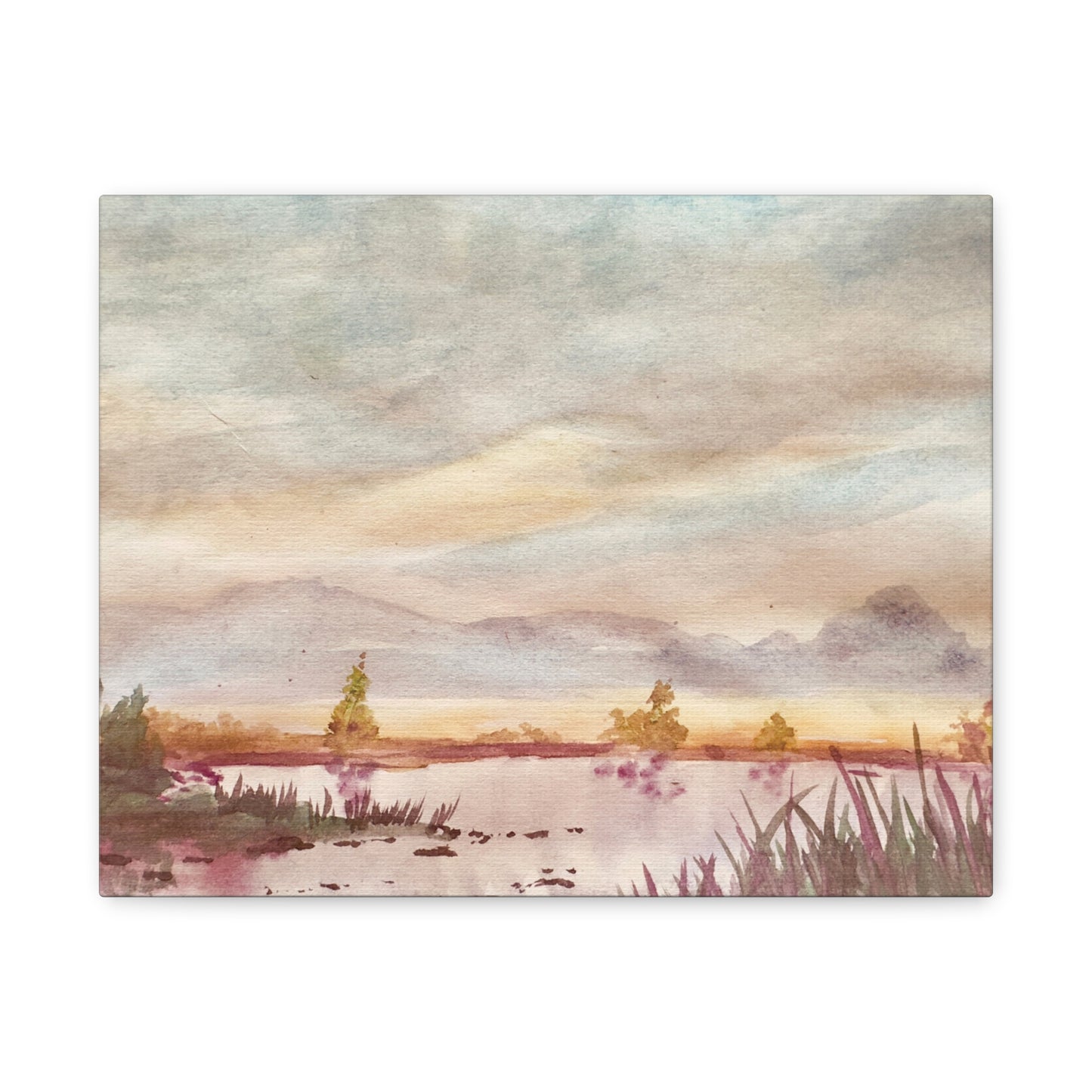 Morning Meditation Matte Canvas, Stretched, 1.25". Available in sizes from 10” x 8”-18” x 12”