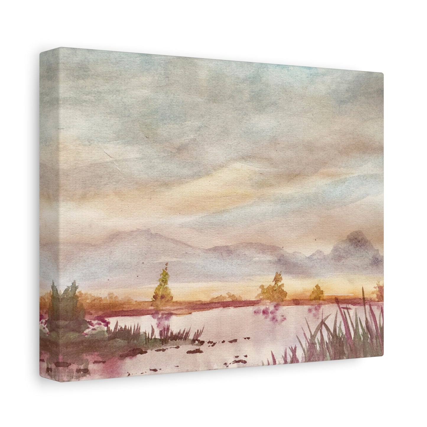 Morning Meditation Matte Canvas, Stretched, 1.25". Available in sizes from 10” x 8”-18” x 12”
