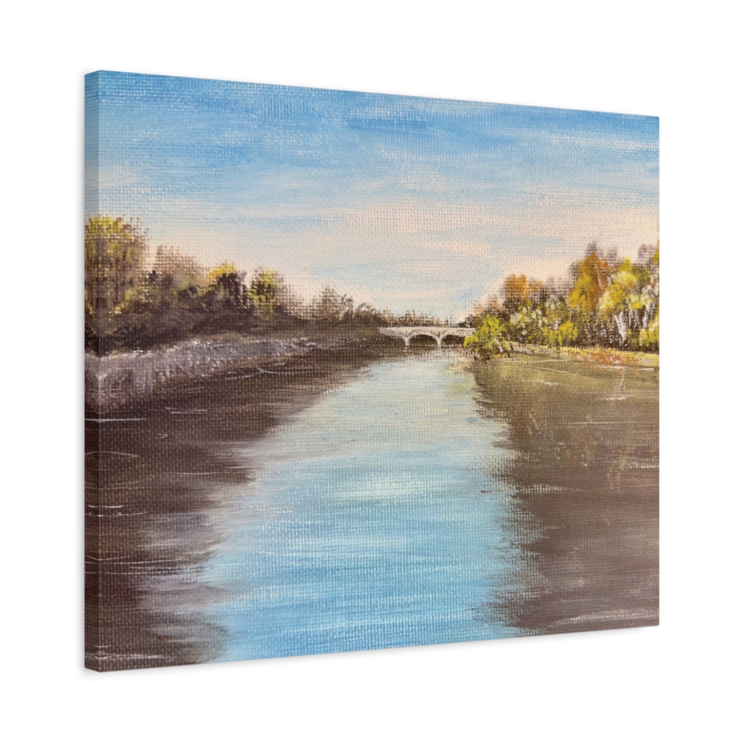 Scenic Tiber River, Rome Matte Canvas, Stretched, 1.25". Available in sizes from 10” x 8”-30” x 24”