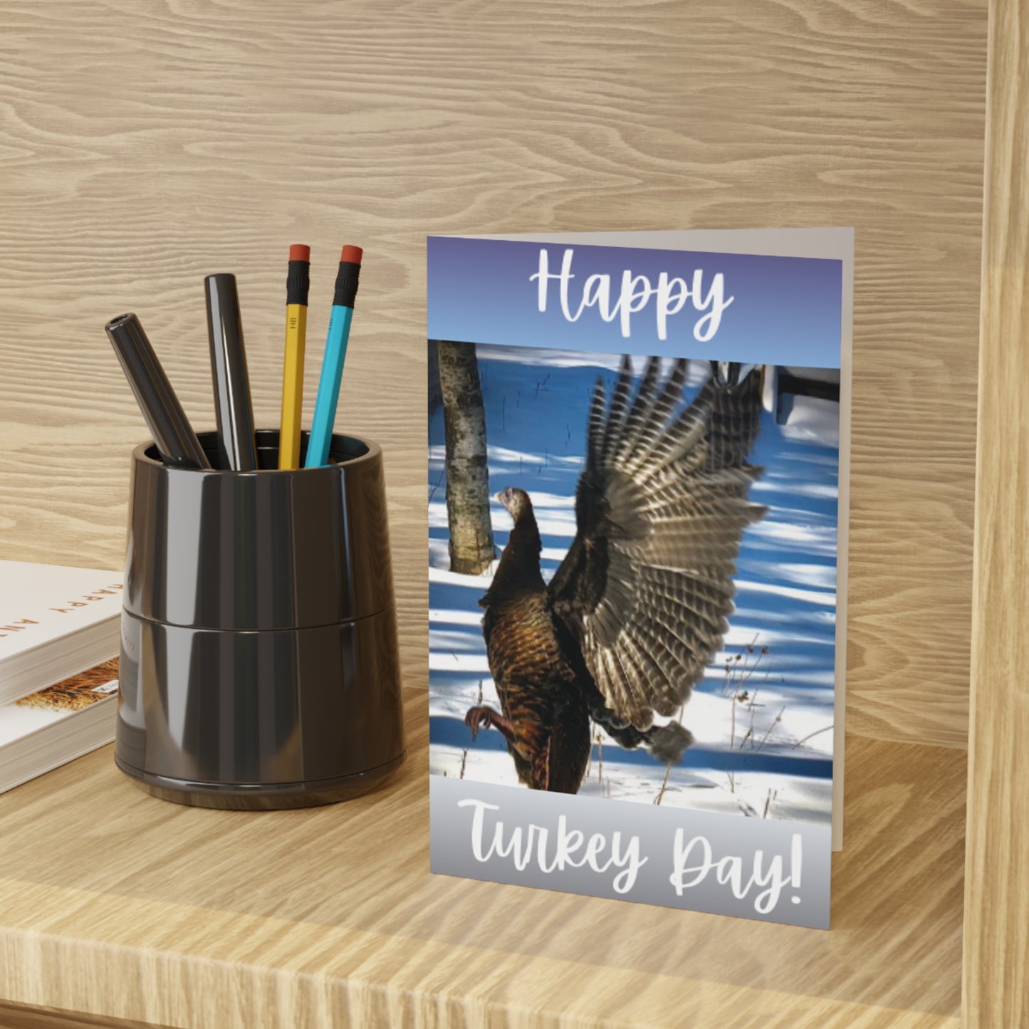 Happy Turkey Day Greeting Cards (1 or 10-pcs)