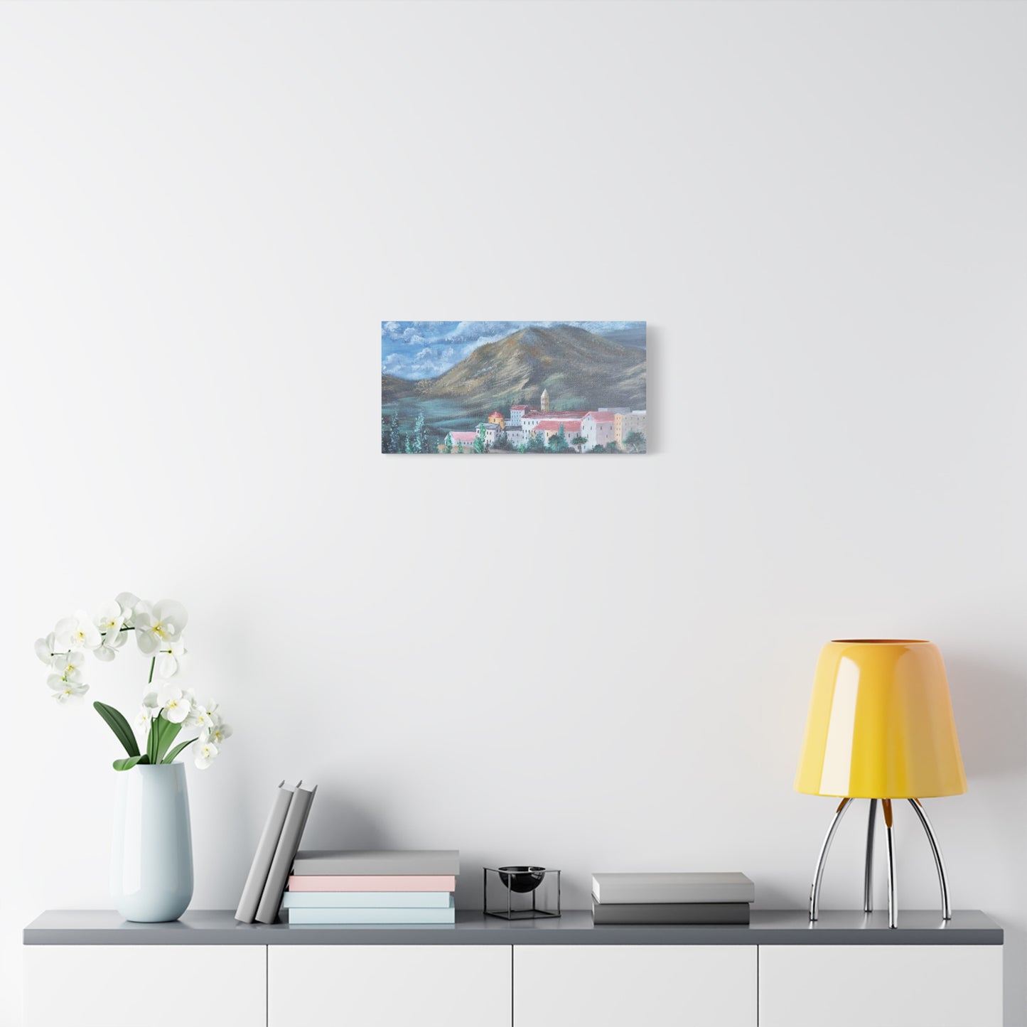 Italian Landscape Vintage Wall Art, Tivoli Matte Canvas, Stretched, 1.25". Available in sizes from 10” x 8”-30” x 20”