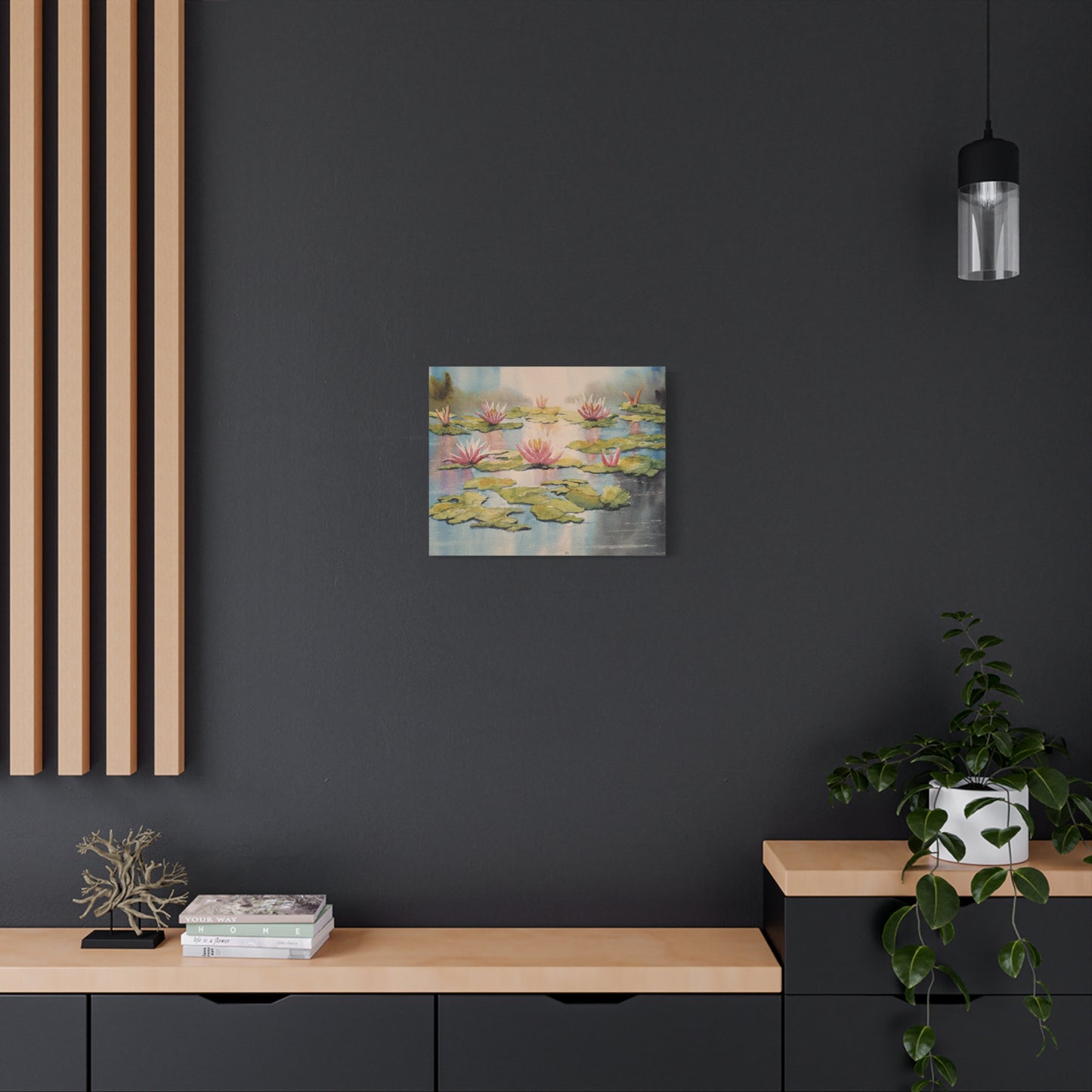 Meet Me at Falling Star Pond Matte Canvas, Stretched, 1.25". Available in sizes 10” x 8”-20” x 16”