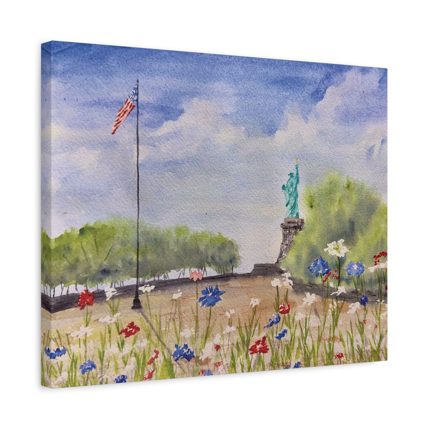 Looking for Liberty Matte Canvas, Stretched, 1.25"