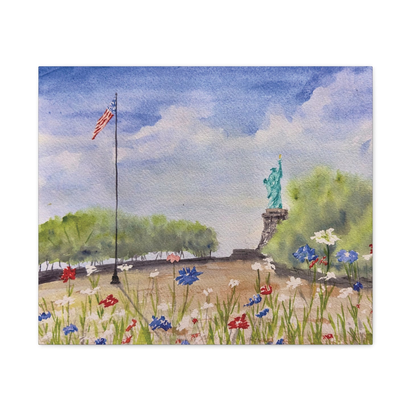 Looking for Liberty Matte Canvas, Stretched, 1.25"