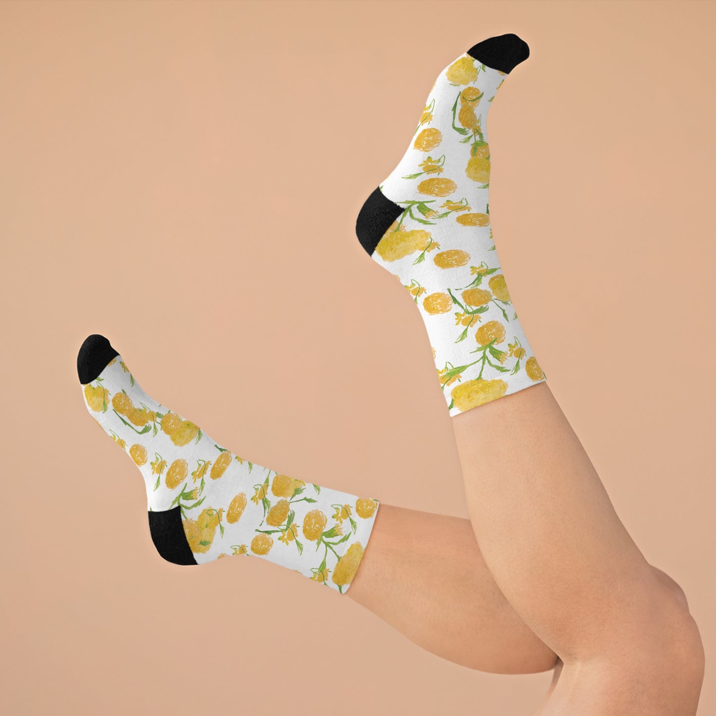 Mellow Marigolds Recycled Poly Socks