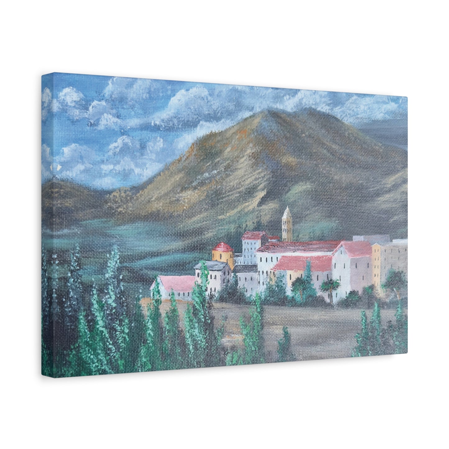 Italian Landscape Vintage Wall Art, Tivoli Matte Canvas, Stretched, 1.25". Available in sizes from 10” x 8”-30” x 20”