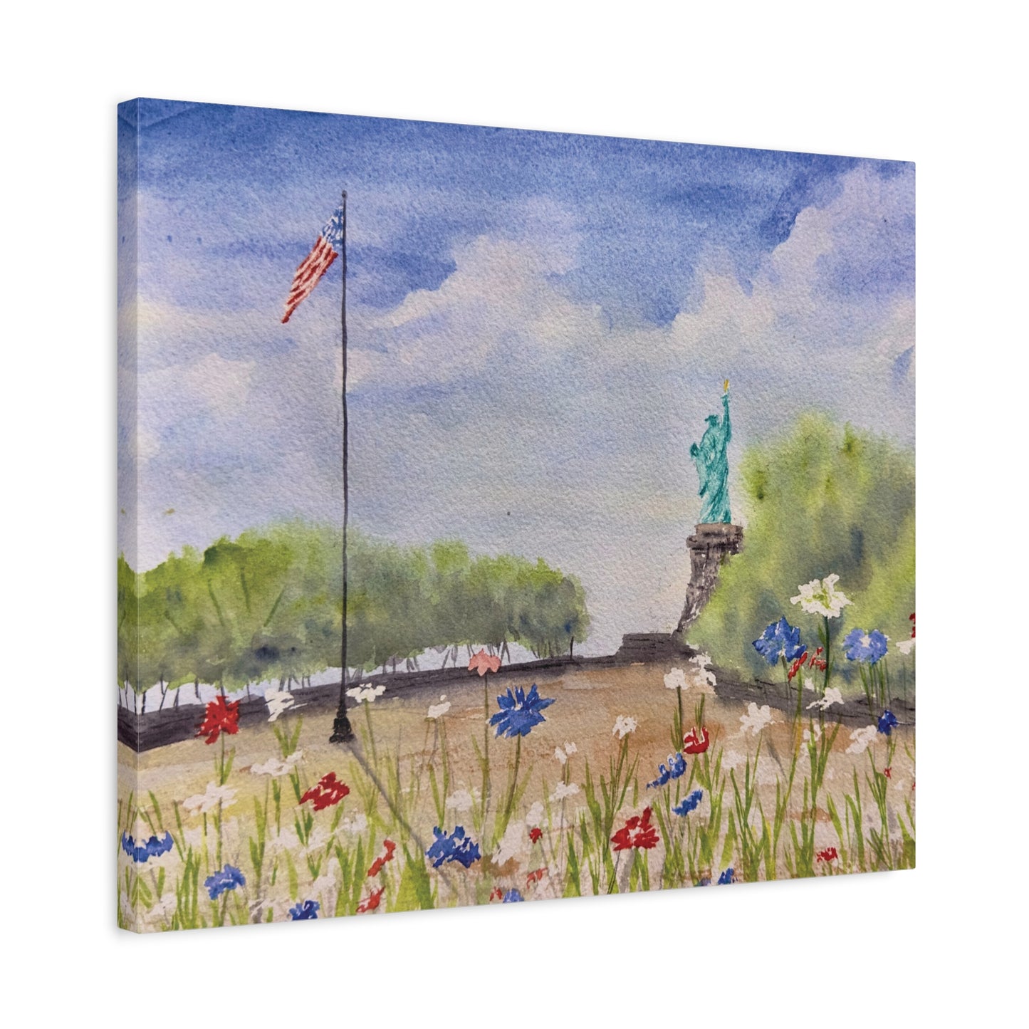 Looking for Liberty Matte Canvas, Stretched, 1.25"
