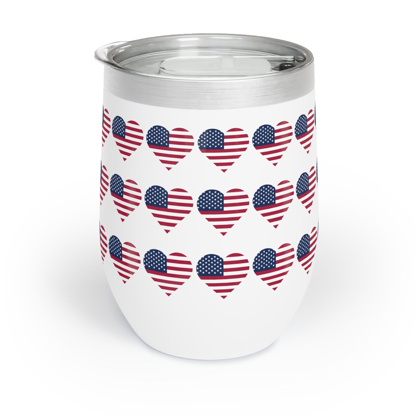 Star Spangled Hearts Chill Wine Tumbler (12 oz.)
