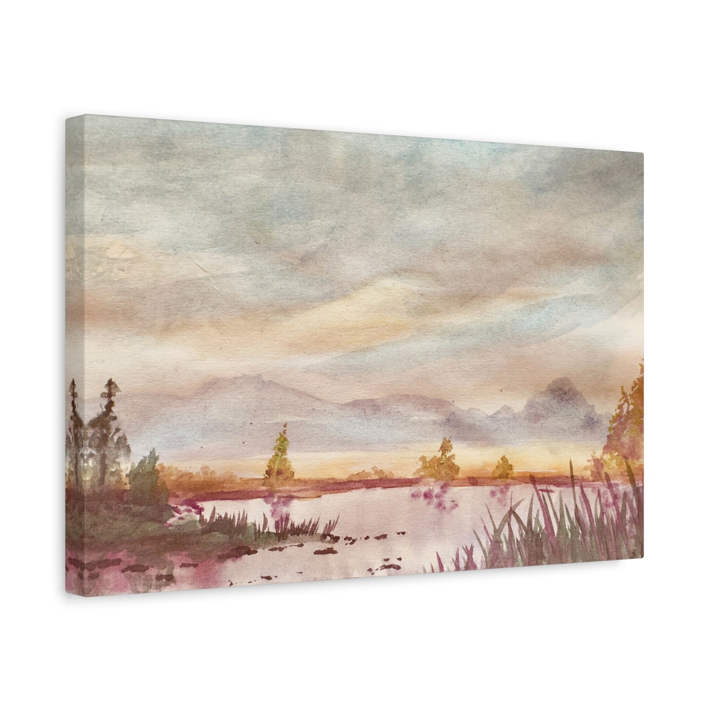 Morning Meditation Matte Canvas, Stretched, 1.25". Available in sizes from 10” x 8”-18” x 12”