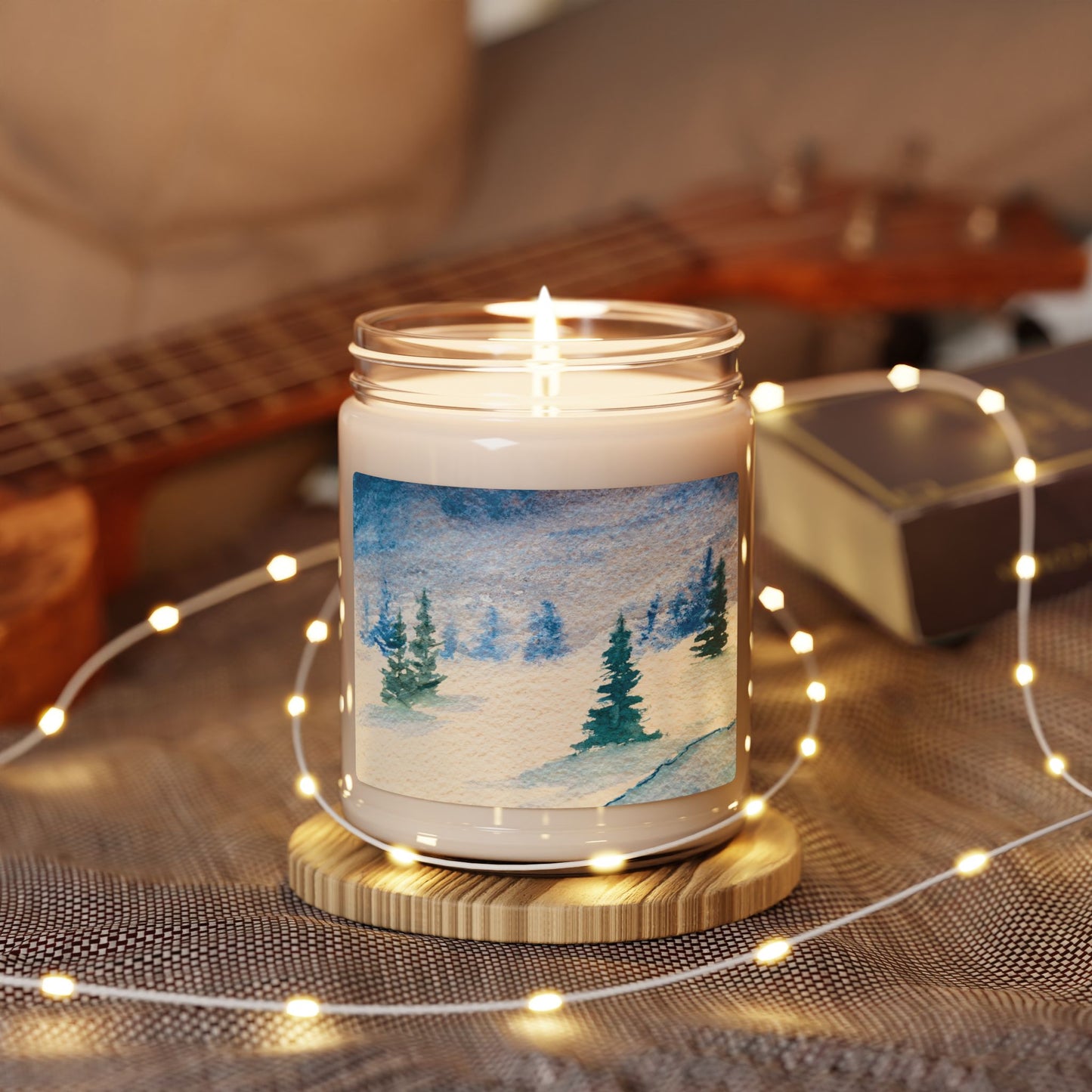 Eco-Friendly Soy Candle (9 oz.), Featuring Frosted Firs. Multiple Scents Available