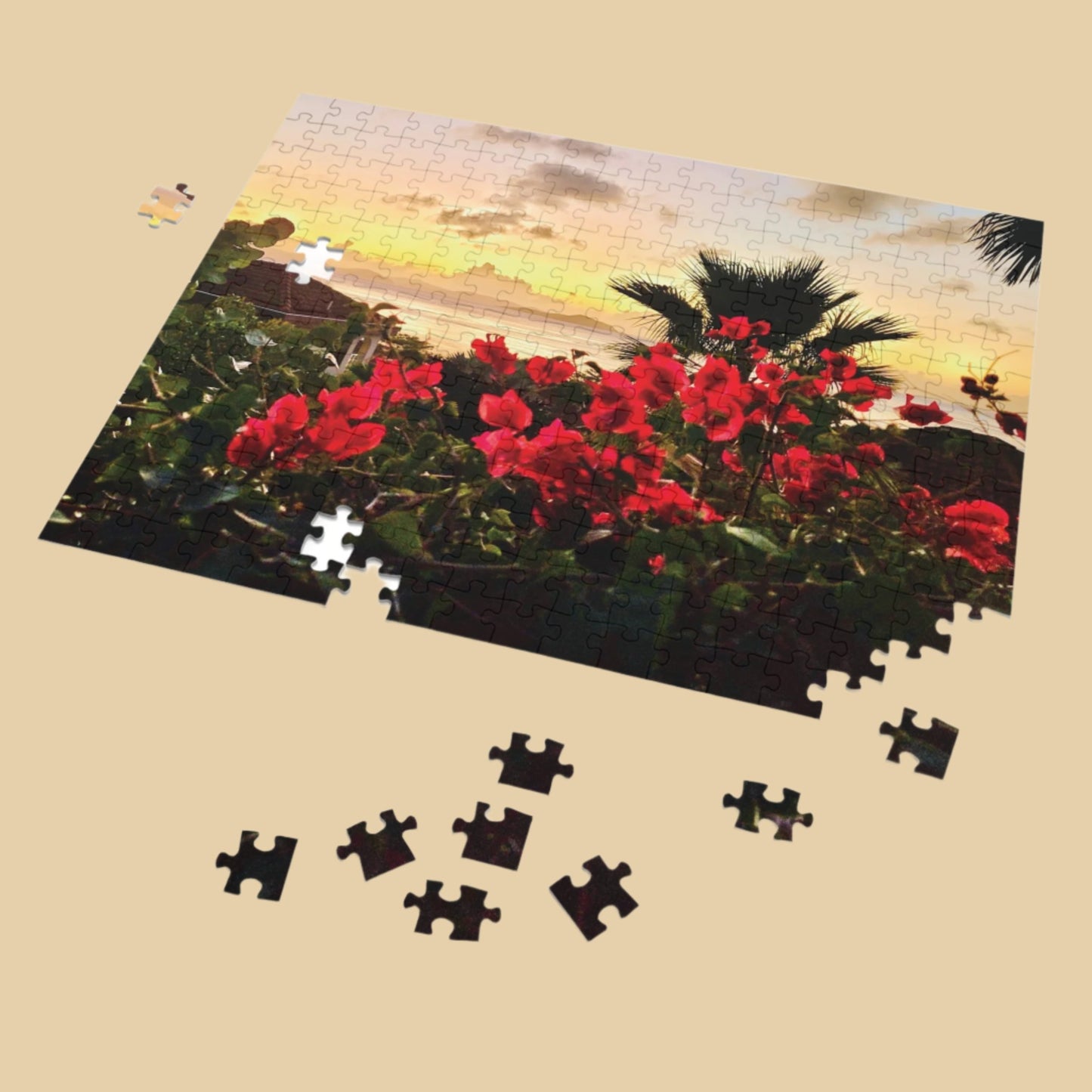 Island Sunset Jigsaw Puzzle (110 and 252-Piece)
