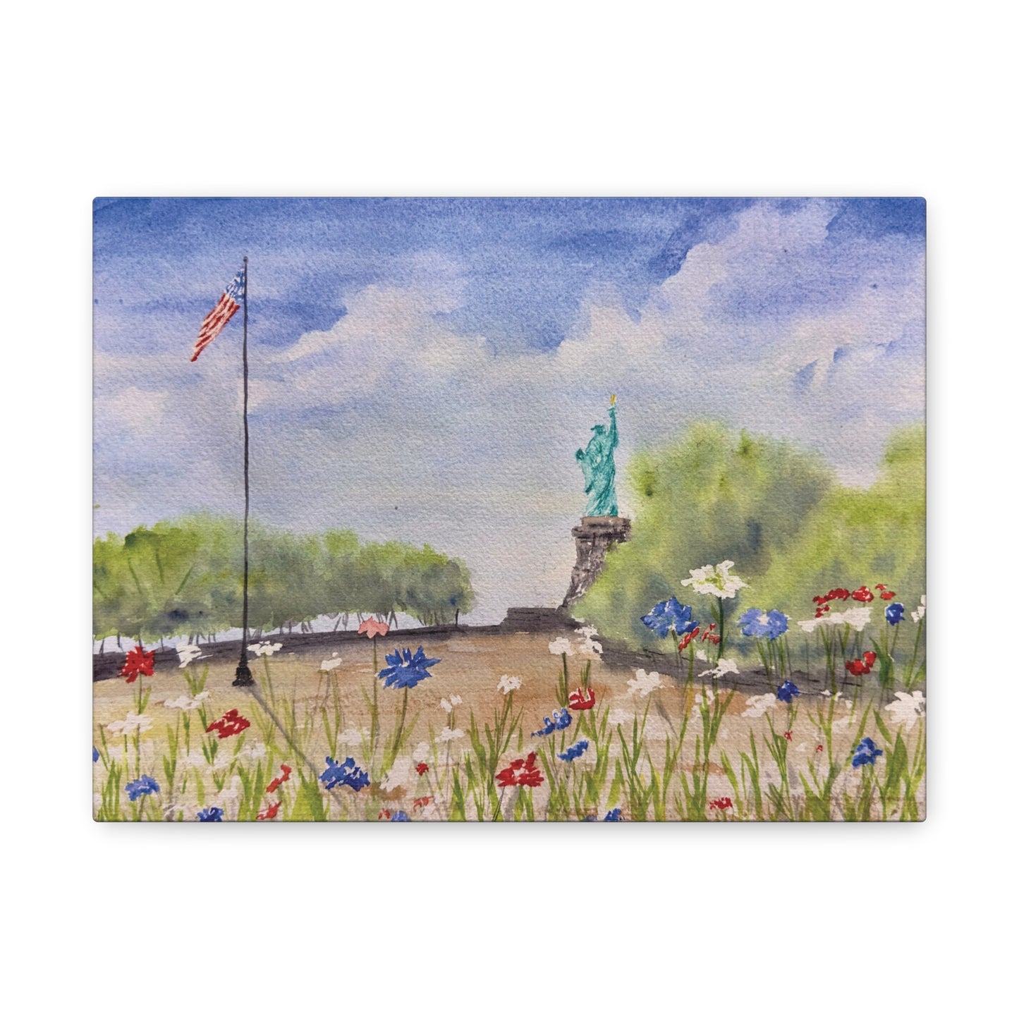 Looking for Liberty Matte Canvas, Stretched, 1.25"