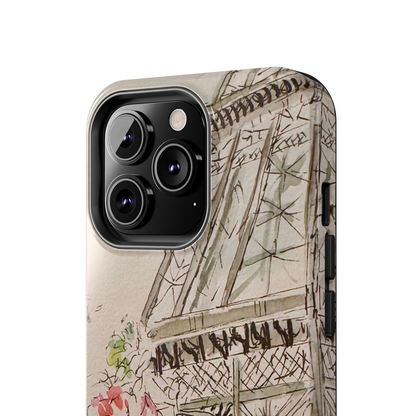 Eiffel Tower and Paris Flowers Phone Case for iPhone 15, 14, 13 and More