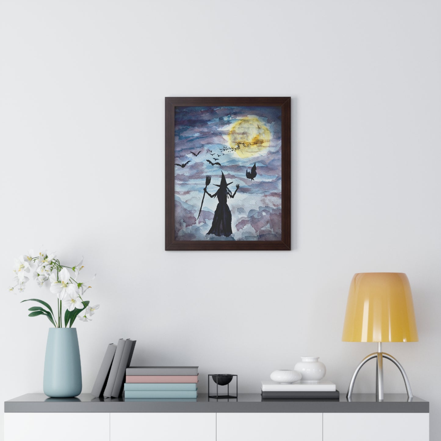 Be Witching Framed Vertical Poster. Available in sizes 11” x 14”-20” x 30”