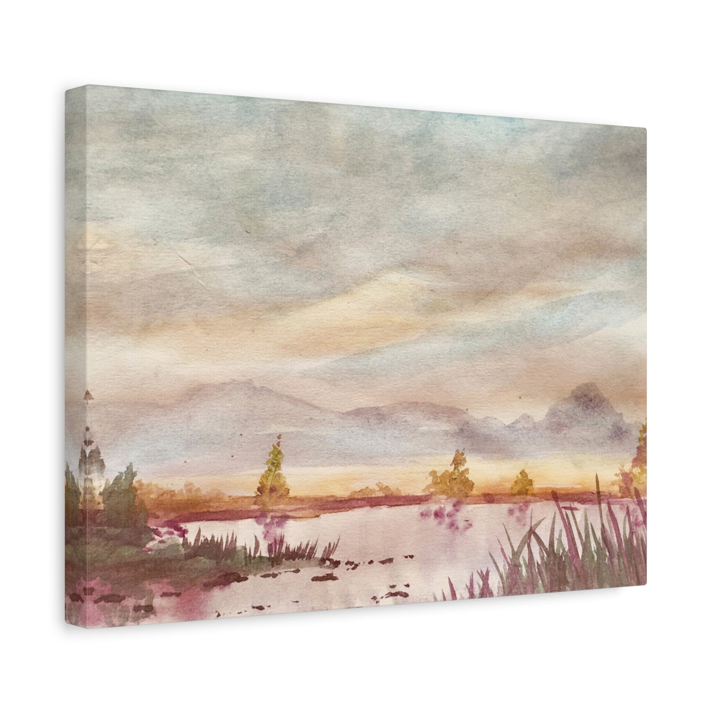 Morning Meditation Matte Canvas, Stretched, 1.25". Available in sizes from 10” x 8”-18” x 12”
