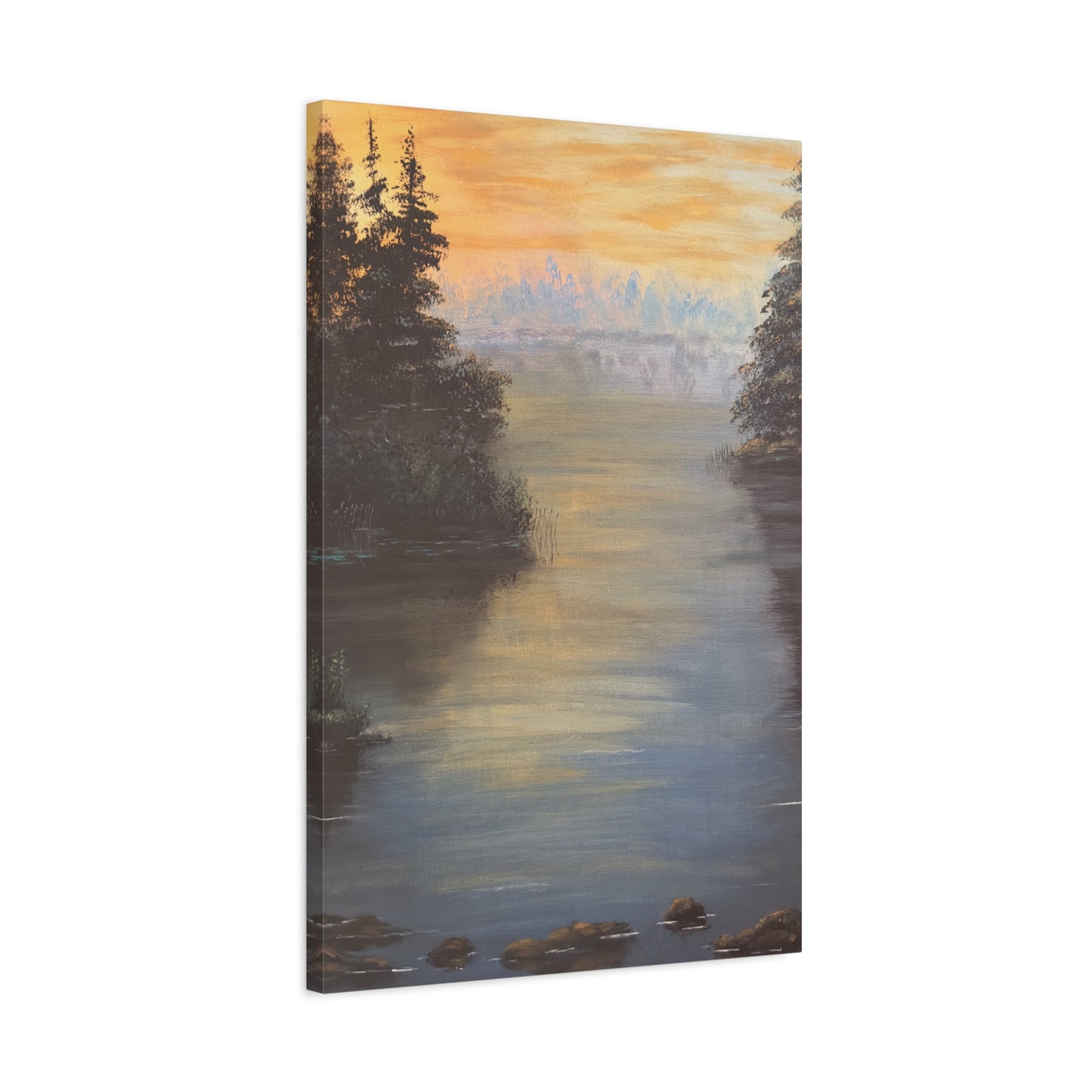 Peaceful Northwoods Lake Matte Canvas, Stretched, 1.25". Available in sizes from 8” x 10”-20” x 30”