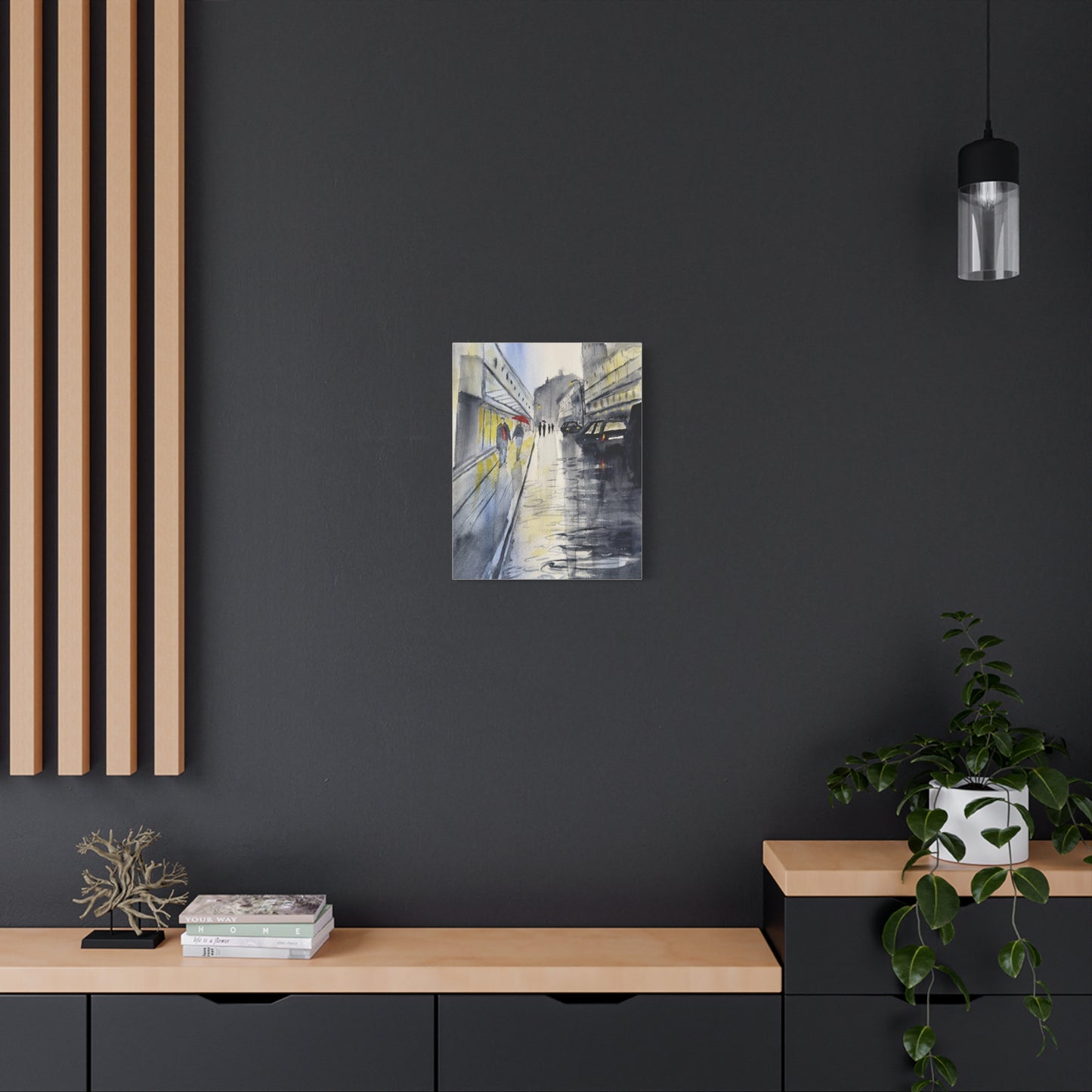 Rainy Day Romance Matte Canvas, Stretched, 1.25". Available in sizes from 8" x 10"-24" x 32"