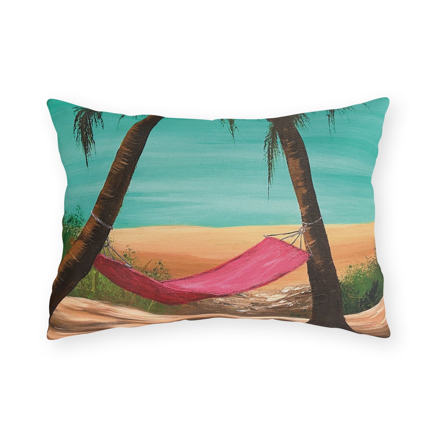Pillows Featuring Hawaii Beach Hammock