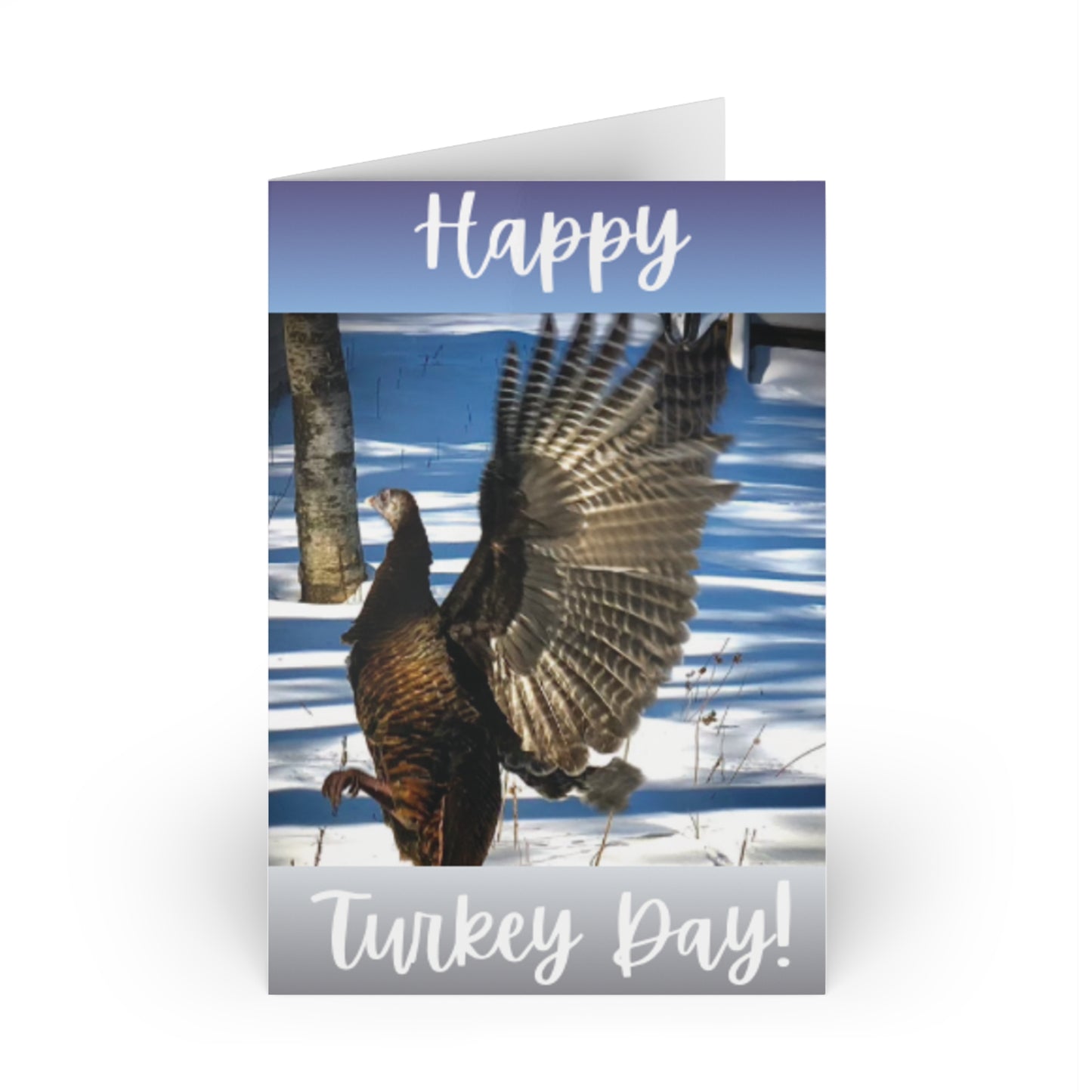 Happy Turkey Day Greeting Cards (1 or 10-pcs)
