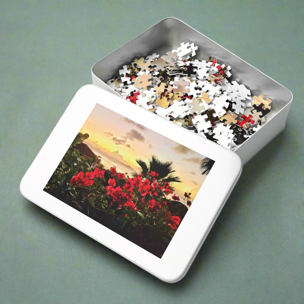 Island Sunset Jigsaw Puzzle (110 and 252-Piece)