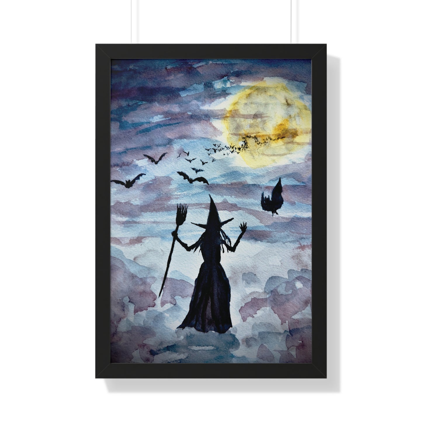 Be Witching Framed Vertical Poster. Available in sizes 11” x 14”-20” x 30”