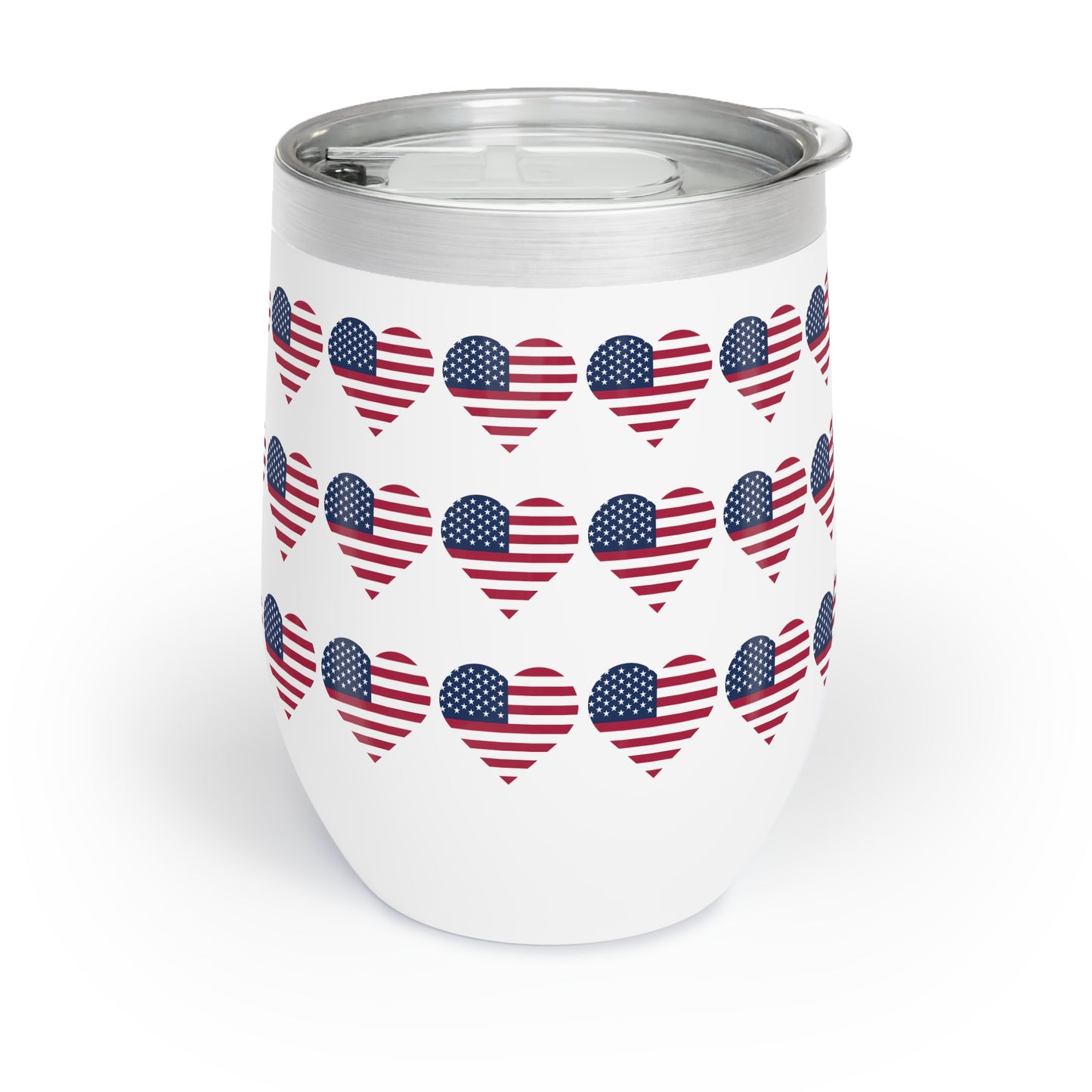 Star Spangled Hearts Chill Wine Tumbler (12 oz.)