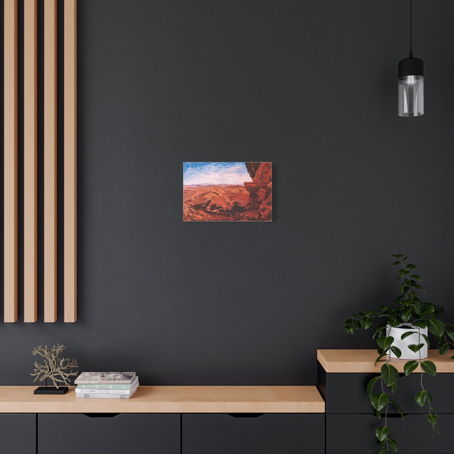 Red Rocks Matte Canvas, Stretched, 1.25". Available in sizes 10” x 8”-18”x12”