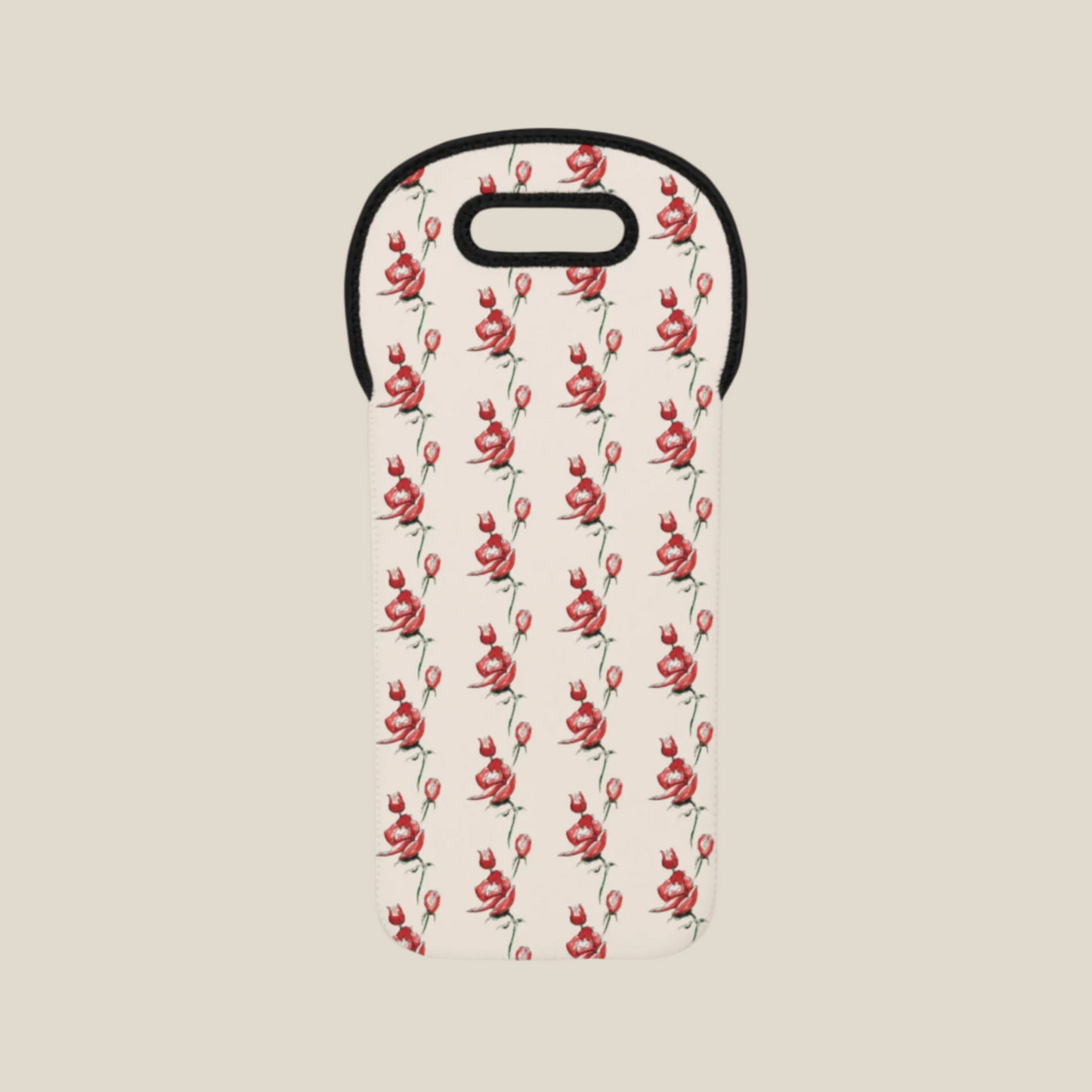 Resounding Roses Wine Tote Bag