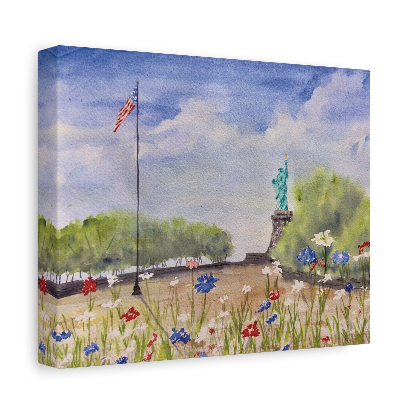 Looking for Liberty Matte Canvas, Stretched, 1.25"