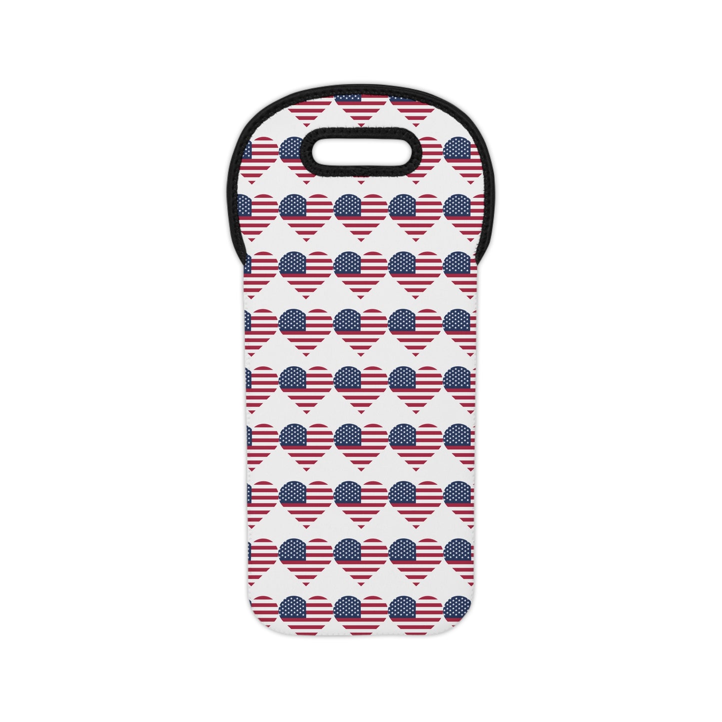 Star Spangled Hearts Wine Tote Bag
