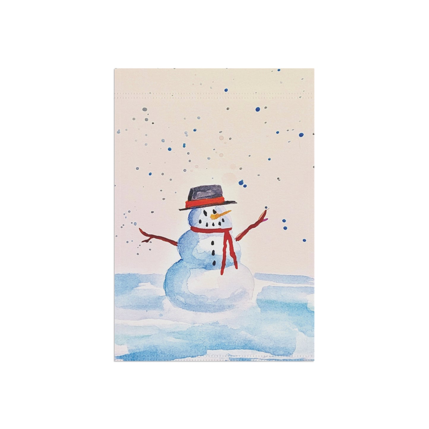Snowman Garden & House Banner. Available in sizes from 12” x 18”-24.5” x 32”