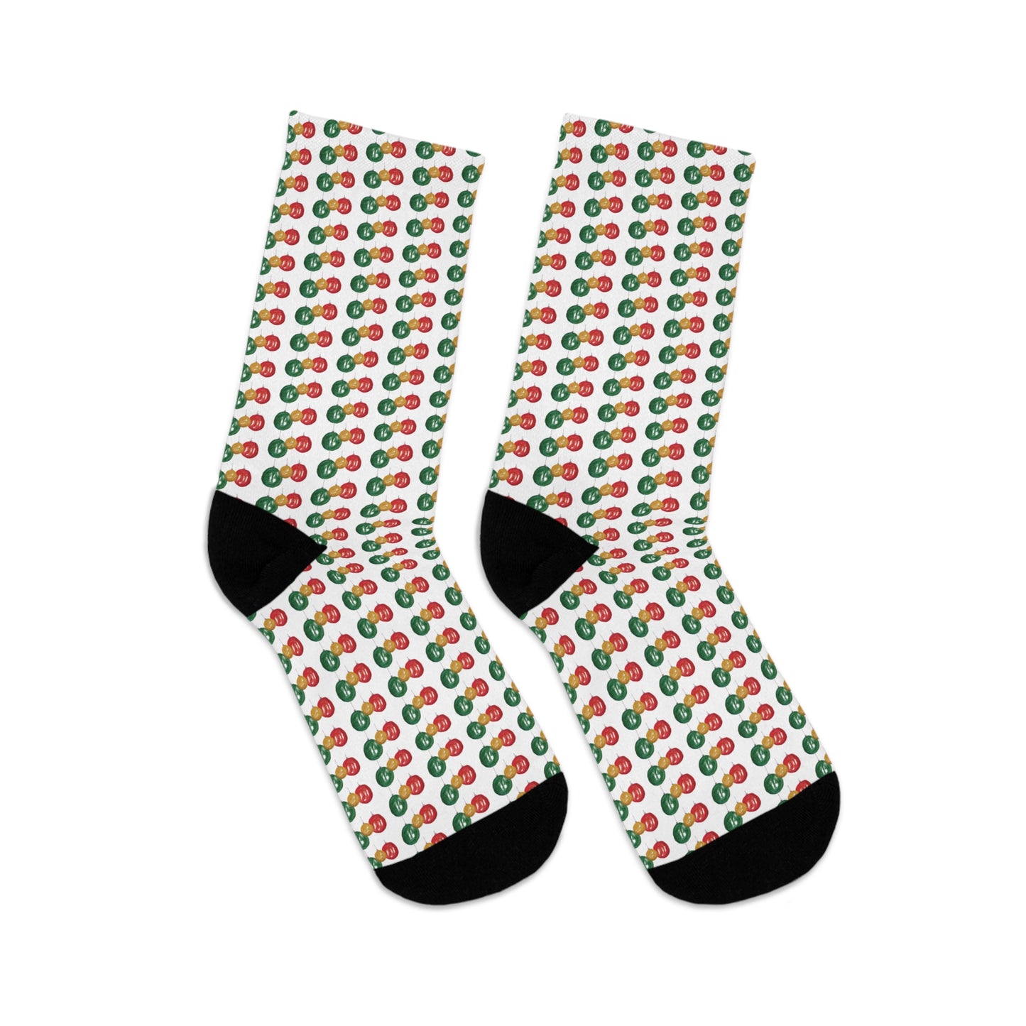 Baubles Recycled Poly Socks Featuring Art Dude (Cream)