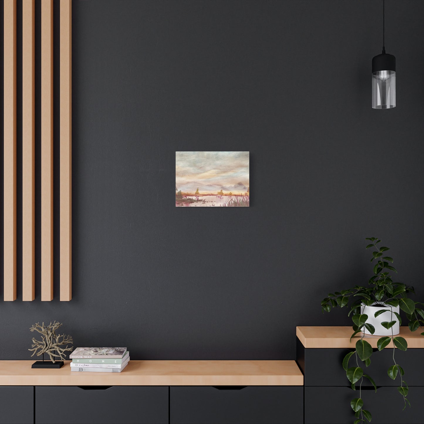 Morning Meditation Matte Canvas, Stretched, 1.25". Available in sizes from 10” x 8”-18” x 12”