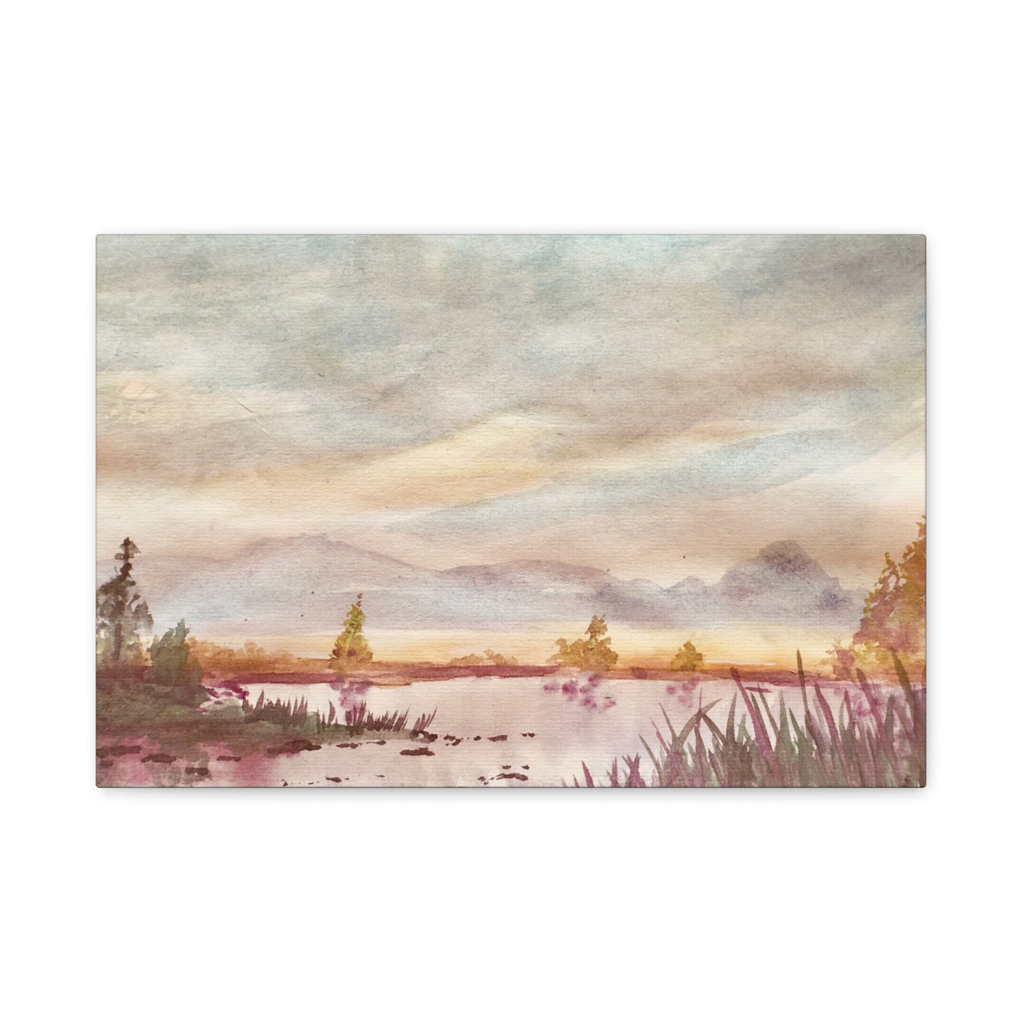 Morning Meditation Matte Canvas, Stretched, 1.25". Available in sizes from 10” x 8”-18” x 12”