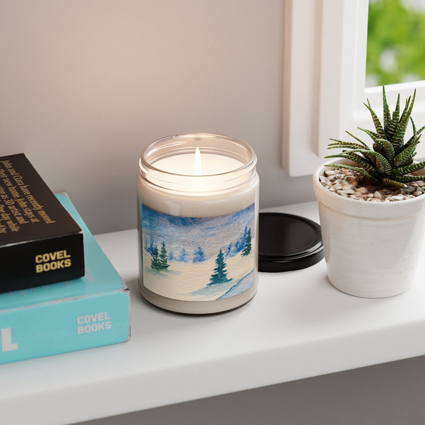 Eco-Friendly Soy Candle (9 oz.), Featuring Frosted Firs. Multiple Scents Available