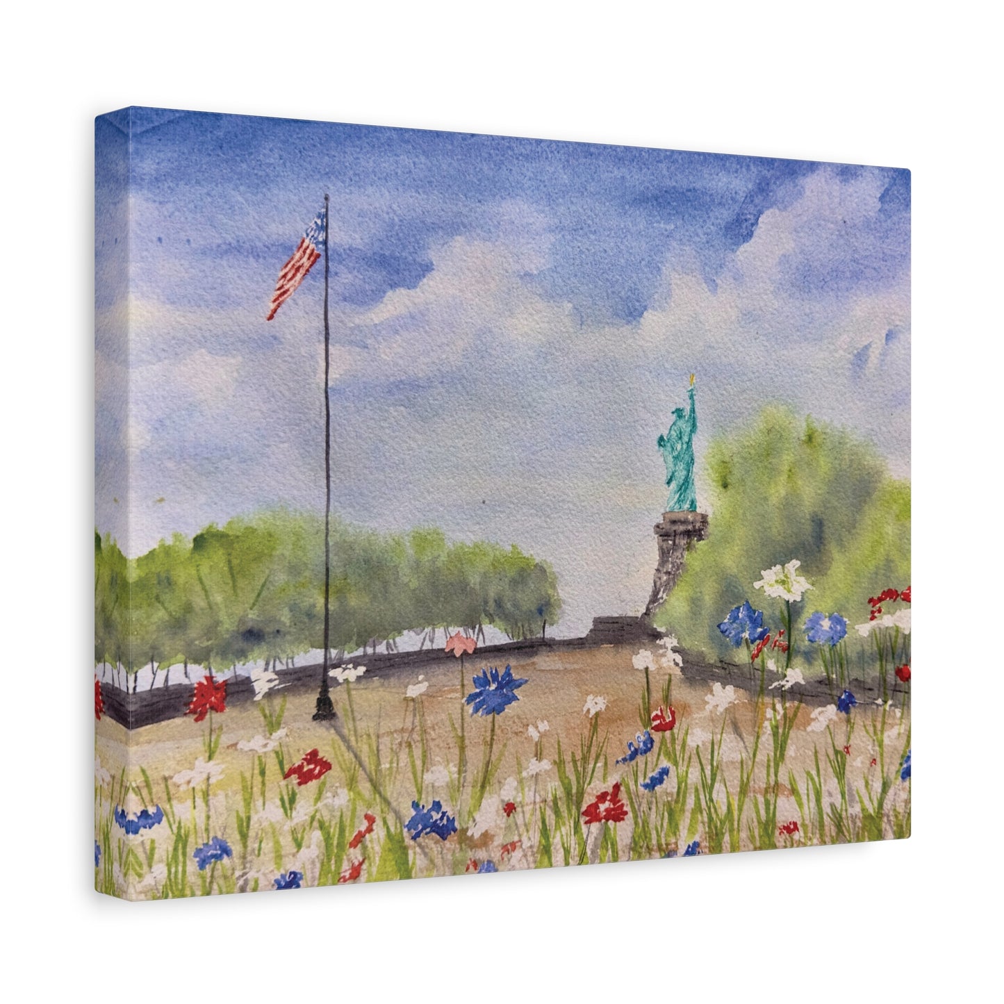Looking for Liberty Matte Canvas, Stretched, 1.25"