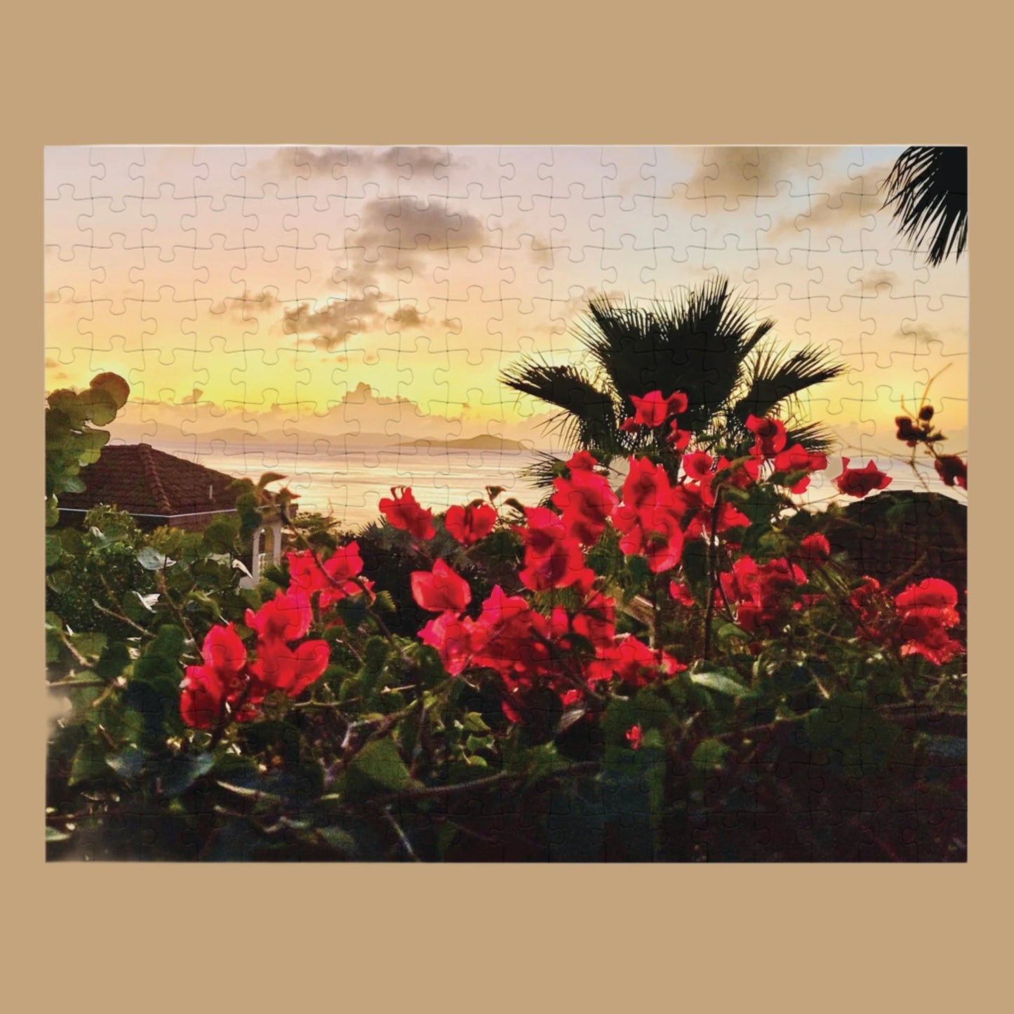 Island Sunset Jigsaw Puzzle (110 and 252-Piece)
