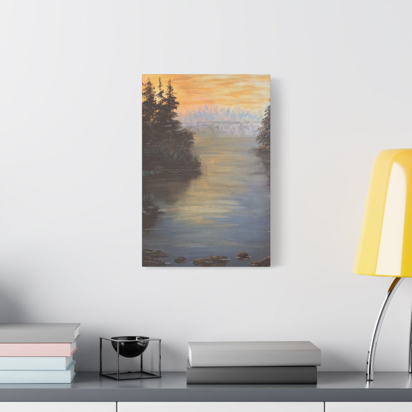 Peaceful Northwoods Lake Matte Canvas, Stretched, 1.25". Available in sizes from 8” x 10”-20” x 30”