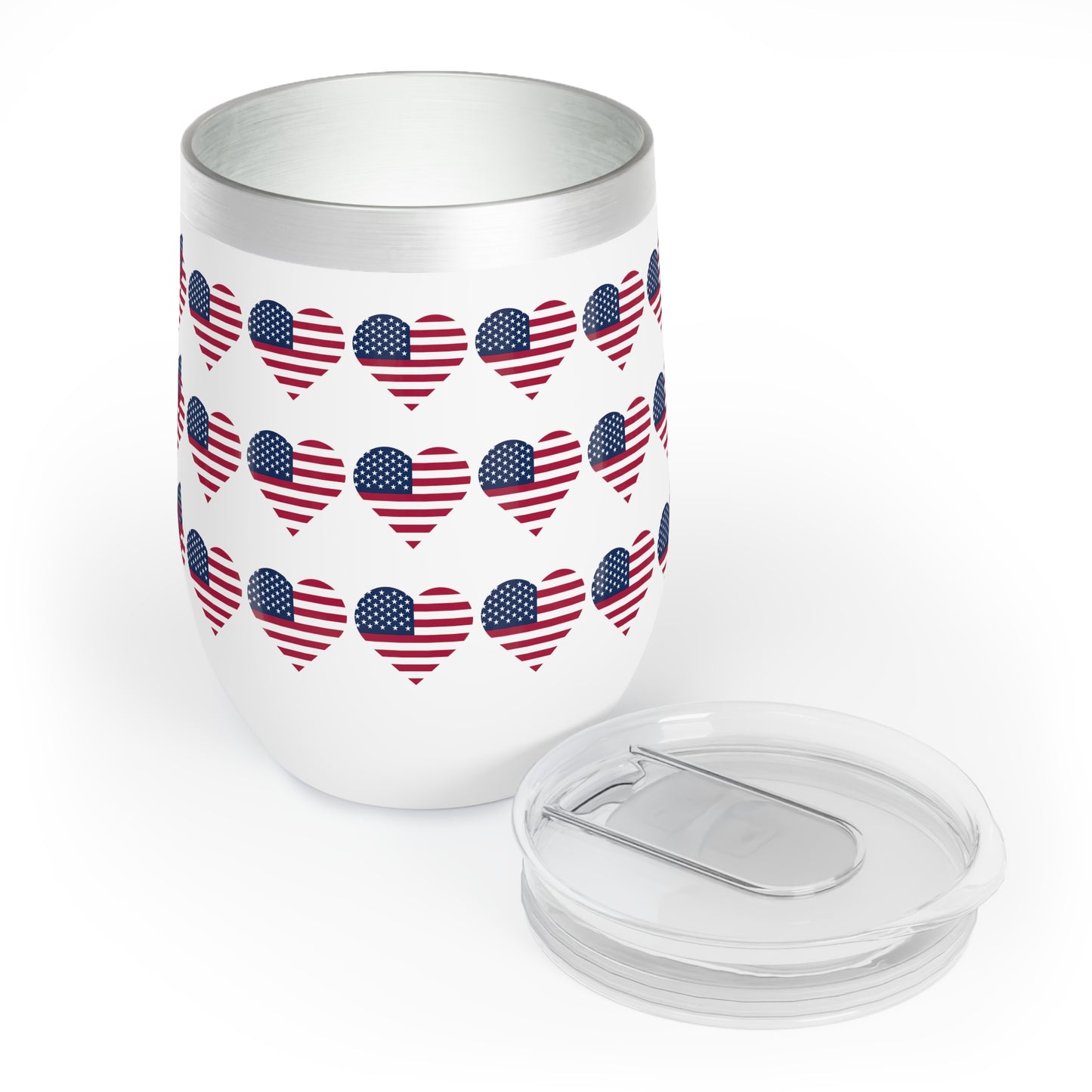 Star Spangled Hearts Chill Wine Tumbler (12 oz.)