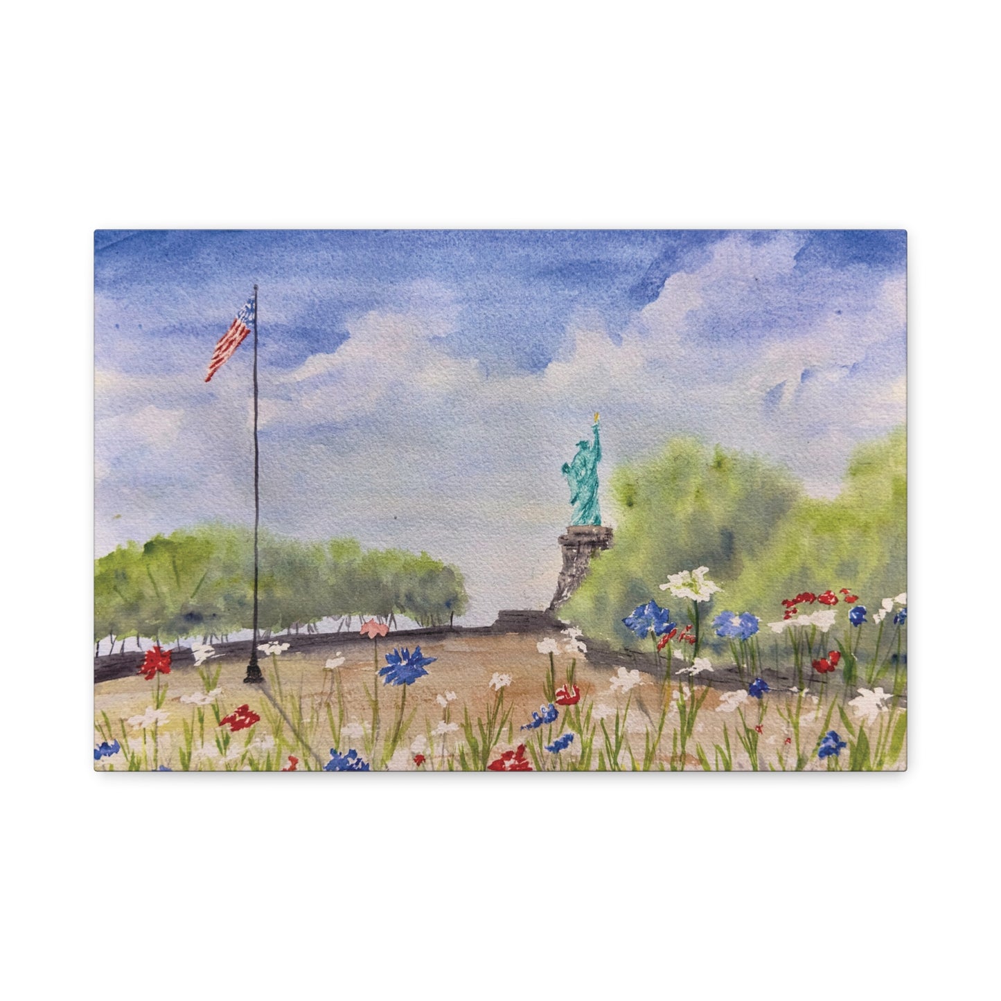 Looking for Liberty Matte Canvas, Stretched, 1.25"