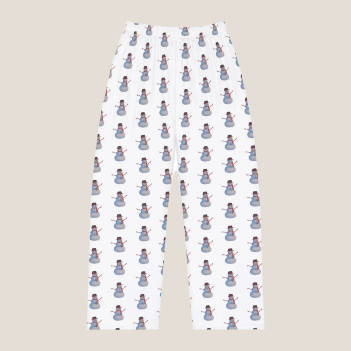 Cozy Women’s Whimsical Snowman Pajama Pants. Available in sizes from XS-4XL