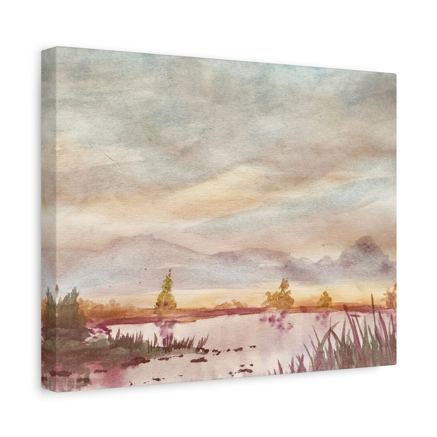 Morning Meditation Matte Canvas, Stretched, 1.25". Available in sizes from 10” x 8”-18” x 12”