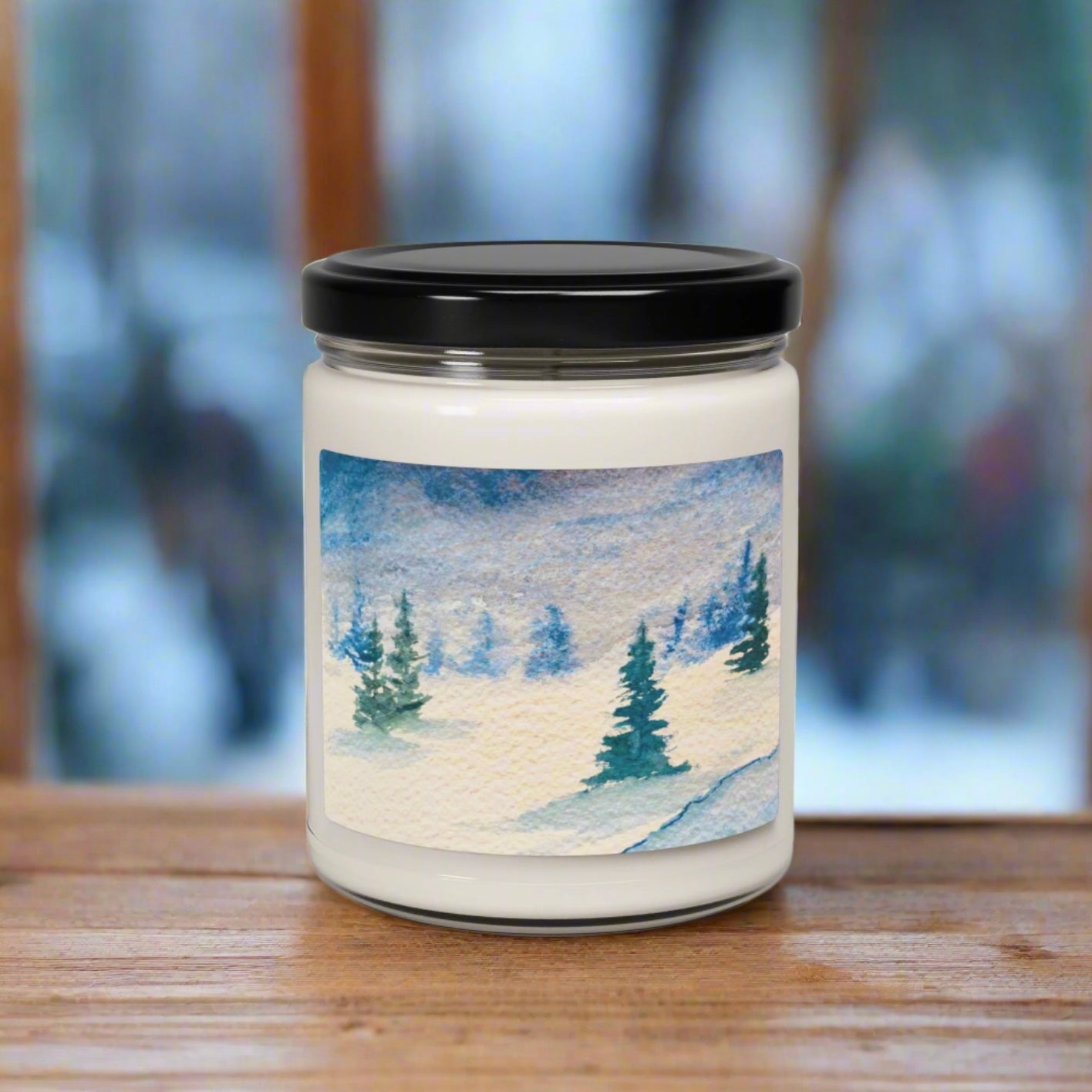 Eco-Friendly Soy Candle (9 oz.), Featuring Frosted Firs. Multiple Scents Available