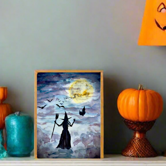 Be Witching. Instant Printable & Digital Art Download.