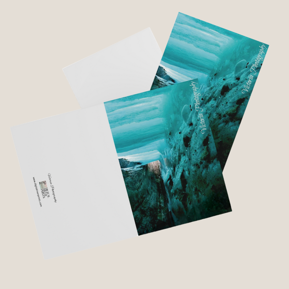 Falling into Blue Greeting Cards (5 Pack)