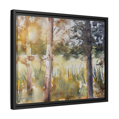 Golden Hour — Framed Matte Canvas