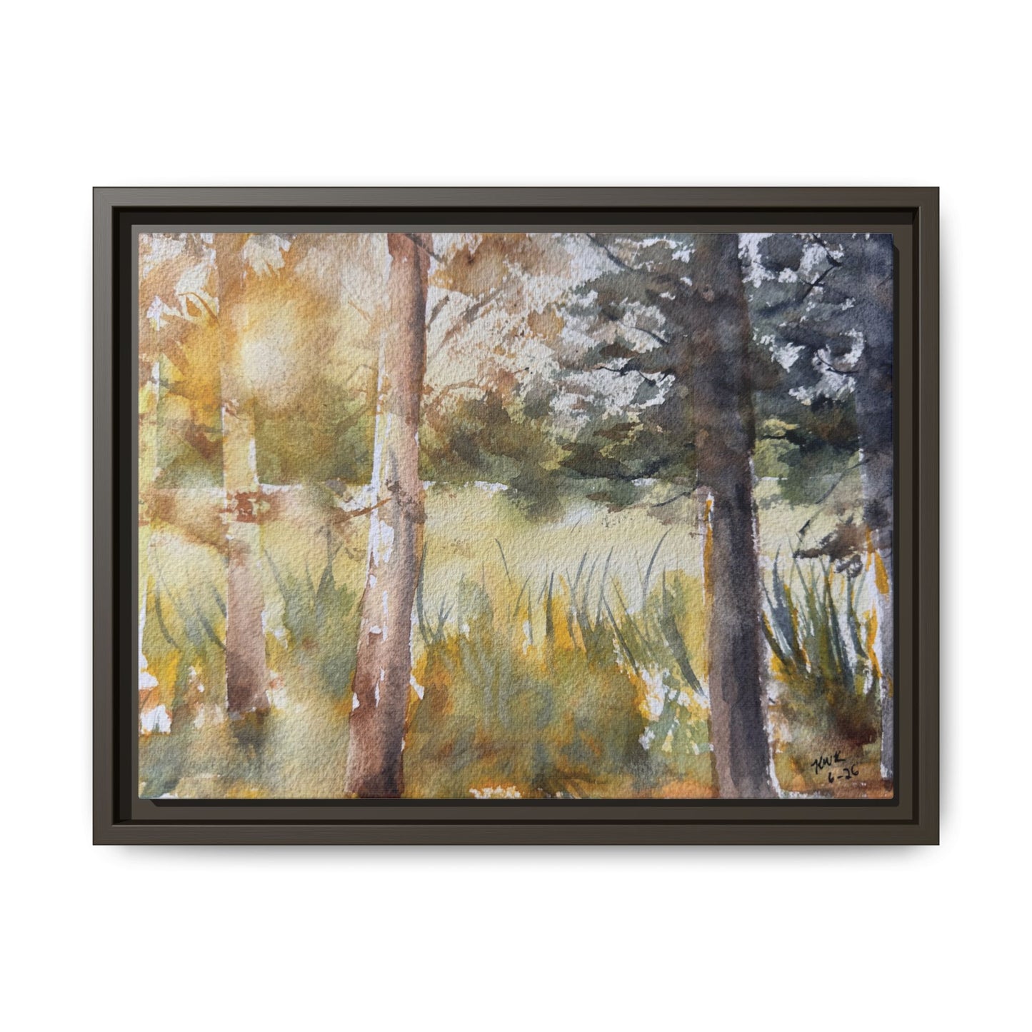 Golden Hour — Framed Matte Canvas