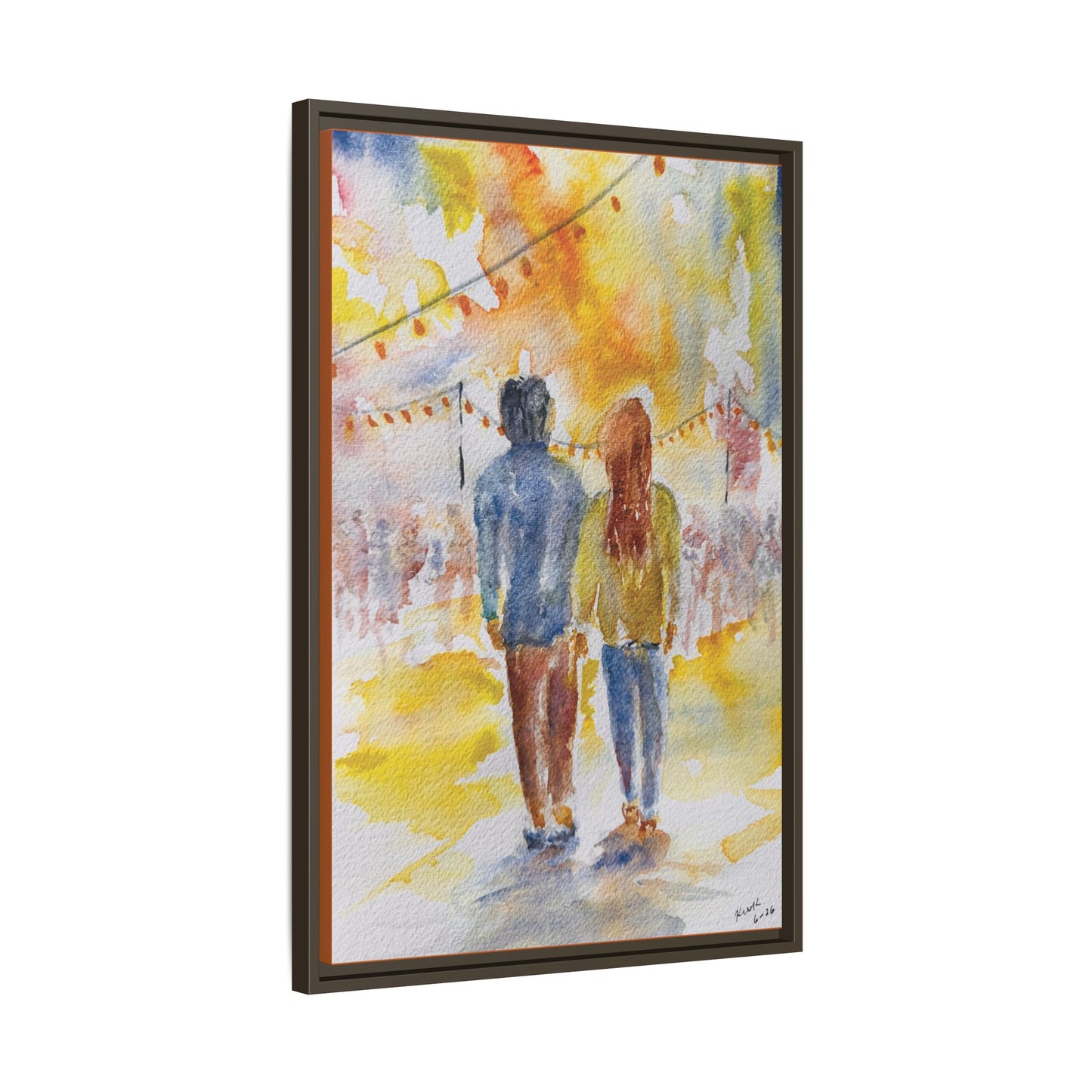 Festive At The Fair Matte Canvas, Framed (Black or Espresso). Available in sizes from 8”x10”-20”x30”