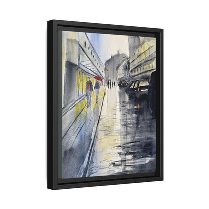 Rainy Day Romance, Framed (Black or Espresso). Available in sizes from 8”x10”-24”x32”