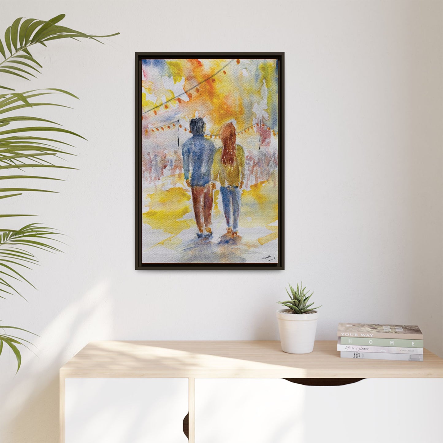 Festive At The Fair Matte Canvas, Framed (Black or Espresso). Available in sizes from 8”x10”-20”x30”